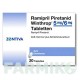 РАМІПРИЛ (RAMIPRIL) 5 мг/6 мг таблетки 20 шт - Раміприл, Піретанід ZENTIVA