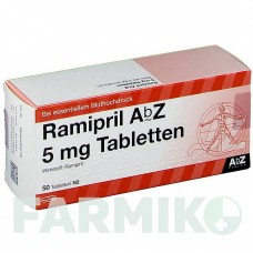 РАМІПРИЛ (RAMIPRIL) 5 мг таблетки 50 шт - Раміприл ABZ PHARMA