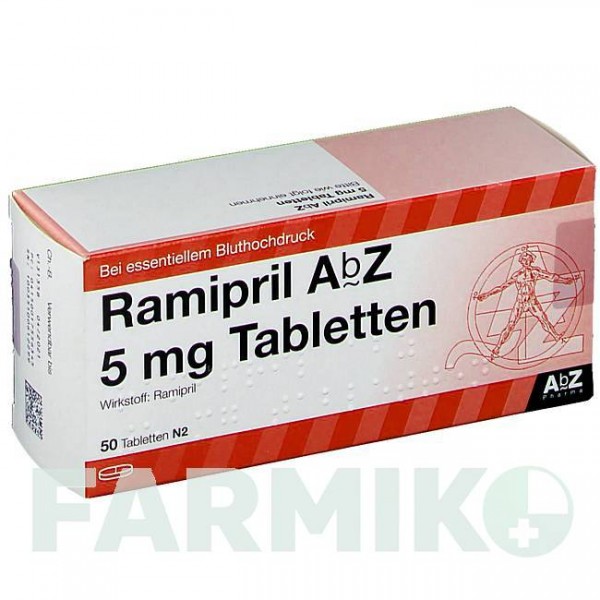 РАМИПРИЛ (RAMIPRIL) 5 мг таблетки 50 шт - Рамиприл ABZ PHARMA