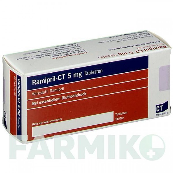 РАМИПРИЛ (RAMIPRIL) 5 мг таблетки 50 шт - Рамиприл ABZ PHARMA