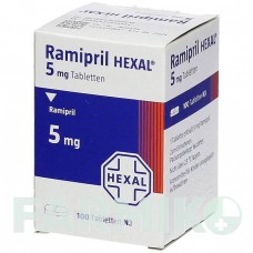 РАМІПРИЛ (RAMIPRIL) 5 мг таблетки 100 шт - Раміприл HEXAL