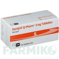 РАМИПРИЛ (RAMIPRIL) 5 мг таблетки 100 шт - Рамиприл JUTA PHARMA