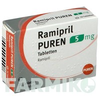 РАМИПРИЛ (RAMIPRIL) 5 мг таблетки 20 шт - Рамиприл PUREN PHARMA