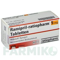 РАМІПРИЛ (RAMIPRIL) 5 мг таблетки 100 шт - Раміприл RATIOPHARM