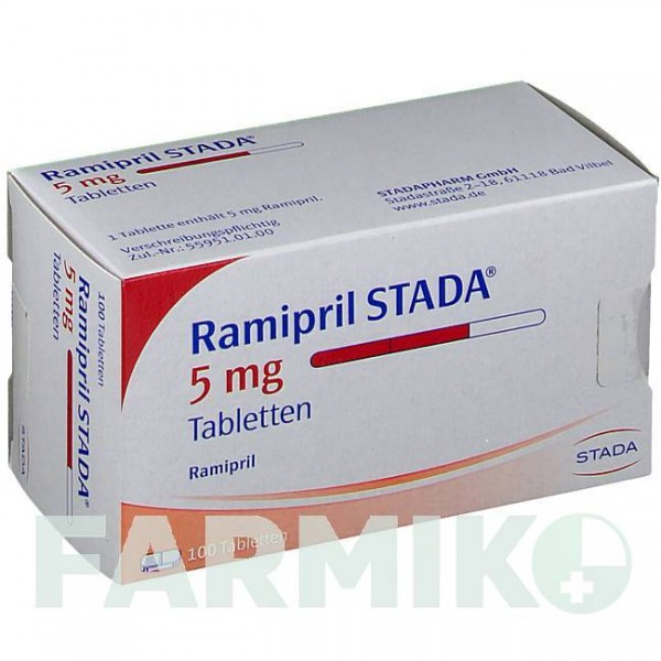 РАМИПРИЛ (RAMIPRIL) 5 мг таблетки 100 шт - Рамиприл STADAPHARM