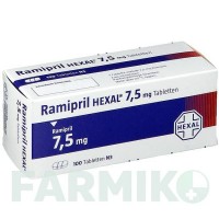РАМІПРИЛ (RAMIPRIL) 7,5 мг таблетки 100 шт - Раміприл HEXAL