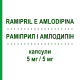 РАМИПРИЛ И АМЛОДИПИН (RAMIPRIL E AMLODIPINA) 5 мг/5 мг капсулы 28 шт - Рамиприл, Амлодипин EG