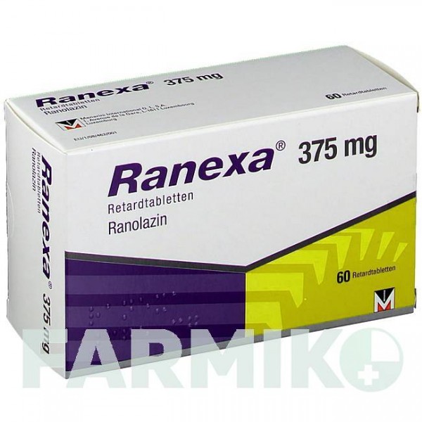 РАНЕКСА (RANEXA) 375 мг таблетки 60 шт - Ранолазин BERLIN-CHEMIE