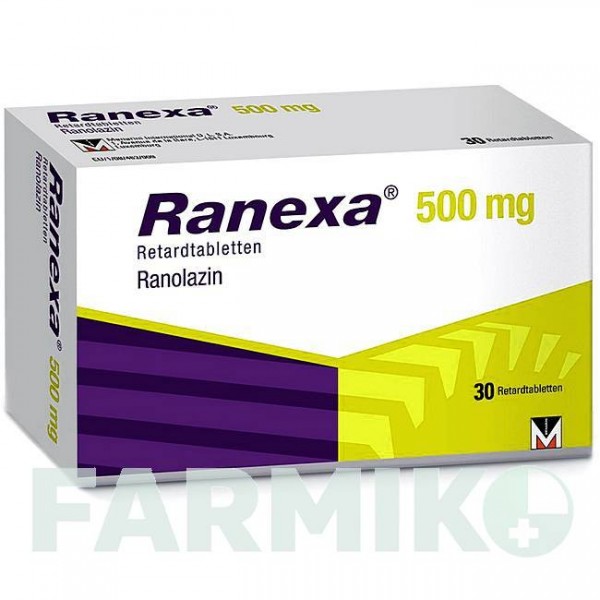 РАНЕКСА (RANEXA) 500 мг таблетки 30 шт - Ранолазин BERLIN-CHEMIE
