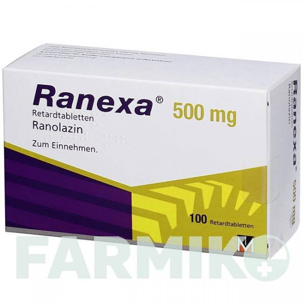 РАНЕКСА (RANEXA) 500 мг таблетки 100 шт - Ранолазин ORIFARM