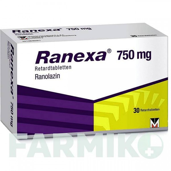 РАНЕКСА (RANEXA) 750 мг таблетки 30 шт - Ранолазин BERLIN-CHEMIE