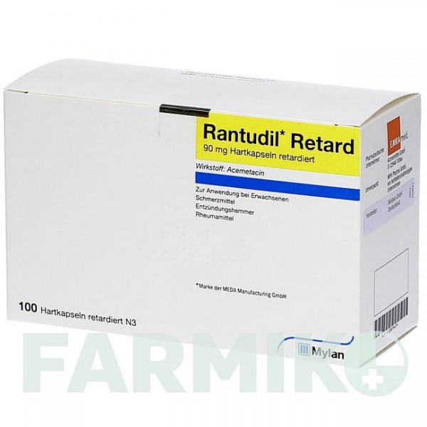 РАНТУДИЛ (RANTUDIL) капсулы 100 шт - Ацеметацин EMRA-MED