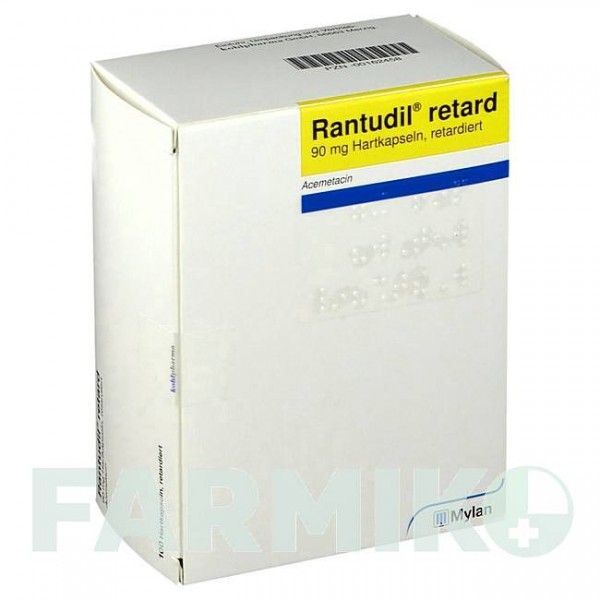РАНТУДИЛ (RANTUDIL) капсули 100 шт - Ацеметацин KOHLPHARMA