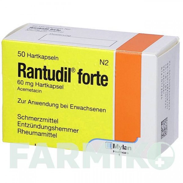 РАНТУДИЛ (RANTUDIL) капсулы 50 шт - Ацеметацин MEDA PHARMA