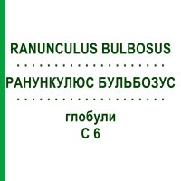 РАНУНКУЛЮС БУЛЬБОЗУС (RANUNCULUS BULBOSUS) C 6 глобули 1,5 г - Гомеопатія GUDJONS