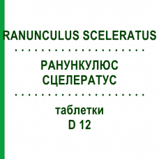 РАНУНКУЛЮС СЦЕЛЕРАТУС (RANUNCULUS SCELERATUS) D 12 таблетки 200 шт - Гомеопатия DHU