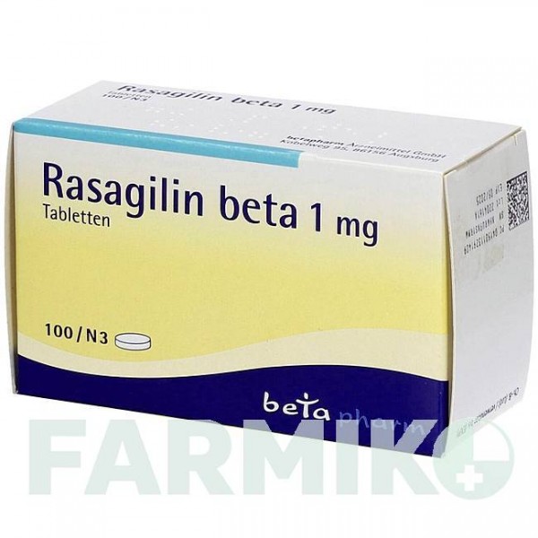 РАЗАГИЛИН (RASAGILIN) 1 мг таблетки 100 шт - Разагилин BETAPHARM