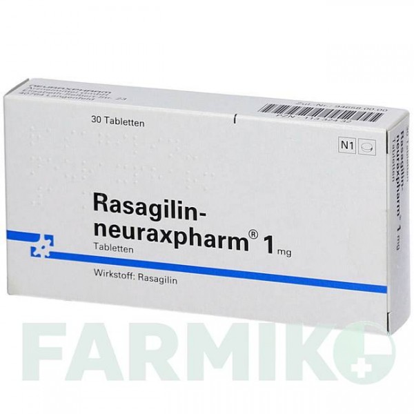 РАЗАГИЛИН (RASAGILIN) 1 мг таблетки 30 шт - Разагилин NEURAXPHARM