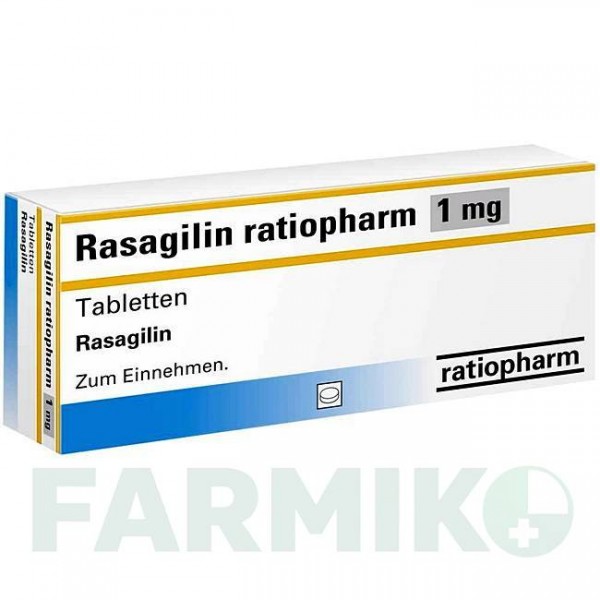 РАЗАГИЛИН (RASAGILIN) 1 мг таблетки 100 шт - Разагилин RATIOPHARM