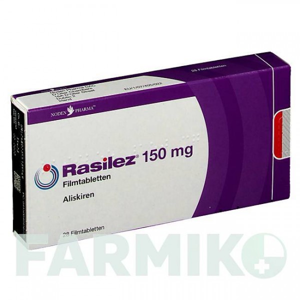 РАСИЛЕЗ (RASILEZ) 150 мг таблетки 28 шт - Алискирен NODEN PHARMA