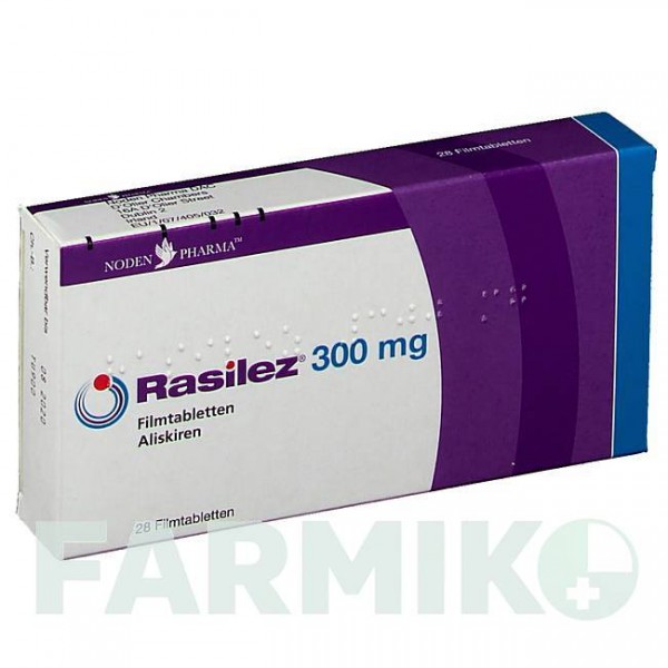 РАСИЛЕЗ (RASILEZ) 300 мг таблетки 28 шт - Алискирен NODEN PHARMA