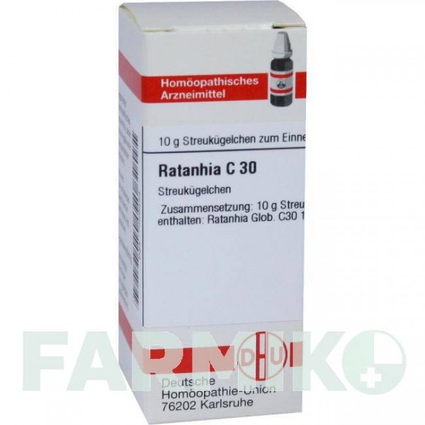 РАТАНИЯ (RATANHIA) C 30 глобули 10 г - Гомеопатия DHU