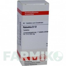 РАТАНИЯ (RATANHIA) D 12 таблетки 80 шт - Гомеопатия DHU