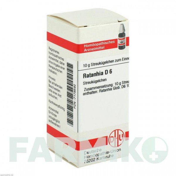 РАТАНИЯ (RATANHIA) D 6 глобули 10 г - Гомеопатия DHU