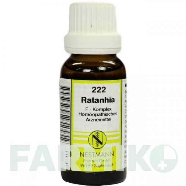 РАТАНІЯ (RATANHIA) розчин 20 мл - Гомеопатія NESTMANN PHARMA