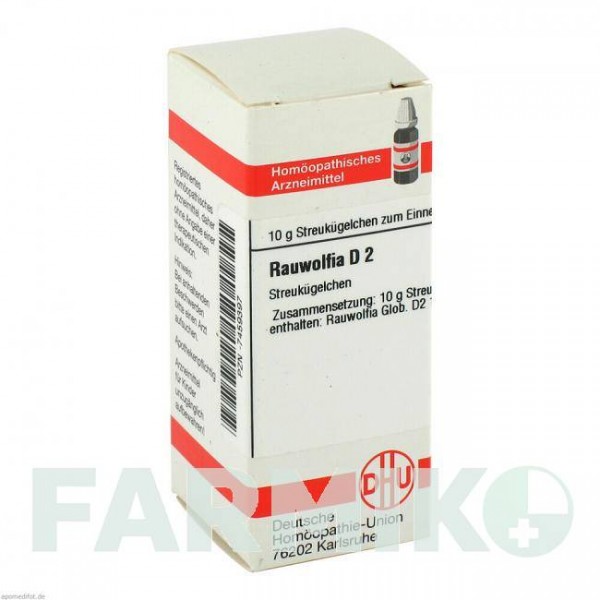 РАУВОЛЬФИЯ (RAUWOLFIA) D 2 глобули 10 г - Гомеопатия DHU
