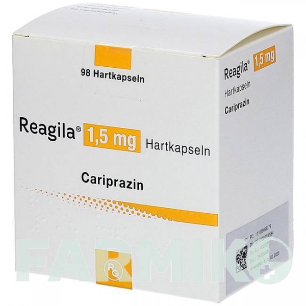 РЕАГИЛА (REAGILA) 1,5 мг капсулы 98 шт - Карипразин CC PHARMA