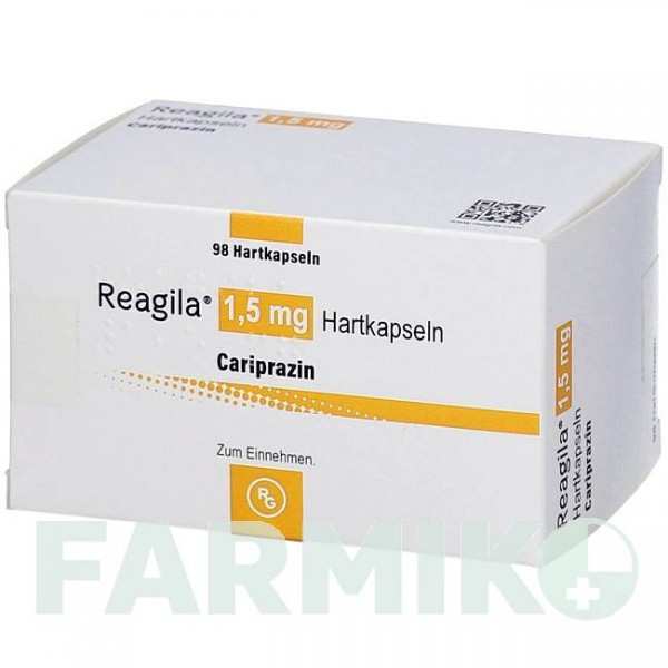 РЕАГИЛА (REAGILA) 1,5 мг капсулы 98 шт - Карипразин DOCPHARM