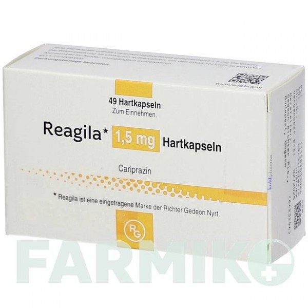 РЕАГИЛА (REAGILA) 1,5 мг капсулы 49 шт - Карипразин KOHLPHARMA