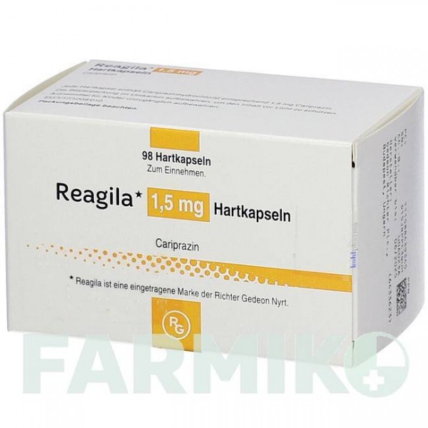РЕАГІЛА (REAGILA) 1,5 мг капсули 98 шт - Карипразин KOHLPHARMA