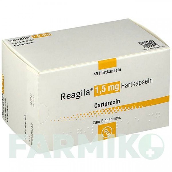 РЕАГІЛА (REAGILA) 1,5 мг капсули 49 шт - Карипразин RECORDATI