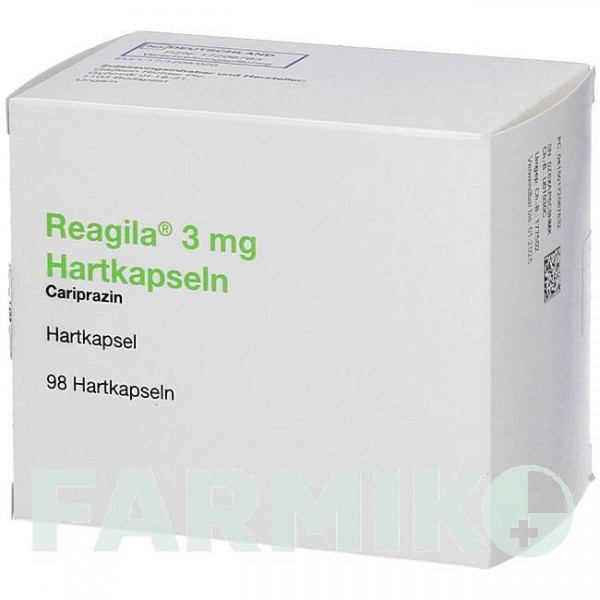 РЕАГИЛА (REAGILA) 3 мг капсулы 98 шт - Карипразин 2CARE4