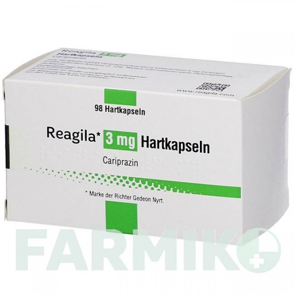 РЕАГІЛА (REAGILA) 3 мг капсули 98 шт - Карипразин EMRA-MED