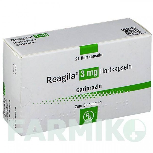 РЕАГИЛА (REAGILA) 3 мг капсулы 21 шт - Карипразин RECORDATI