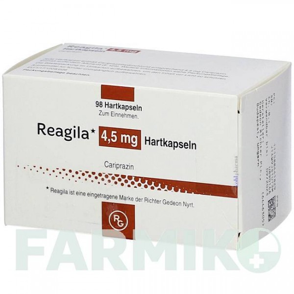 РЕАГИЛА (REAGILA) 4,5 мг капсулы 98 шт - Карипразин KOHLPHARMA