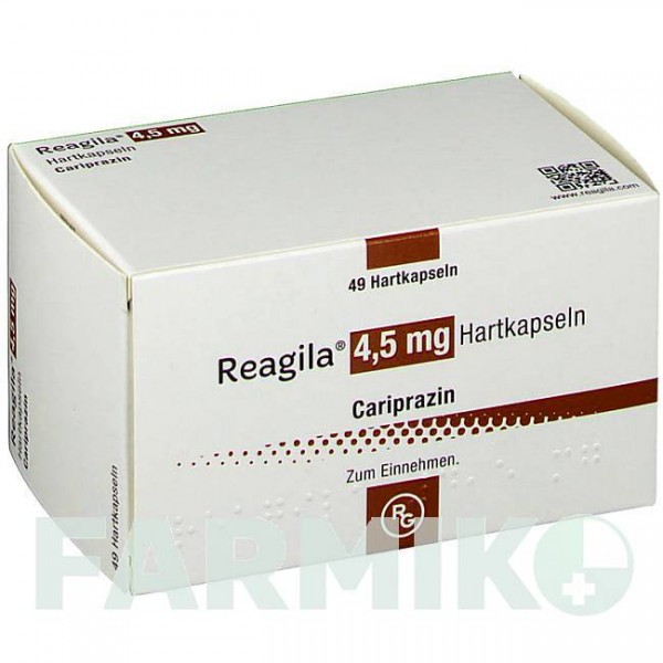 РЕАГИЛА (REAGILA) 4,5 мг капсулы 49 шт - Карипразин RECORDATI