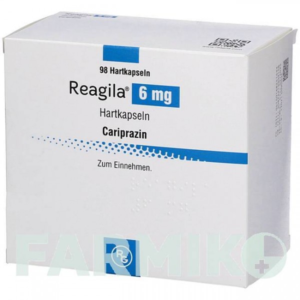 РЕАГІЛА (REAGILA) 6 мг капсули 49 шт - Карипразин ABACUS MEDICINE