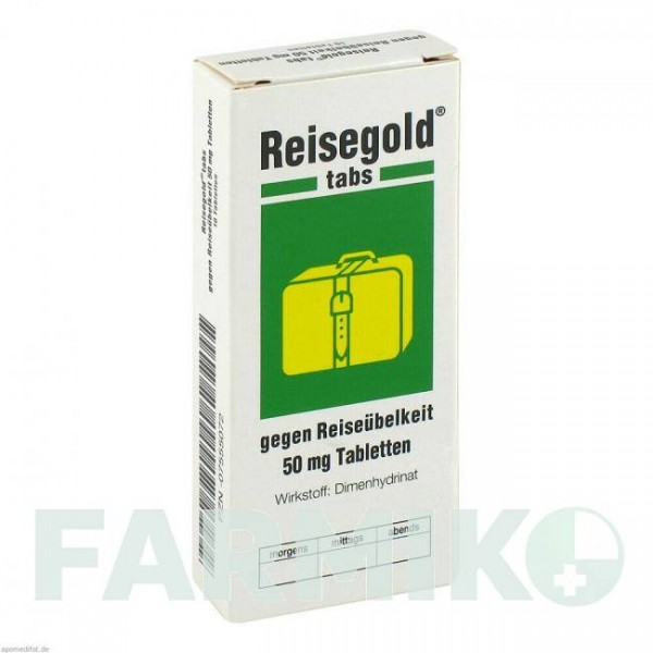 РАЙЗЕГОЛЬД (REISEGOLD) таблетки 10 шт - Дименгідринат CHEPLAPHARM