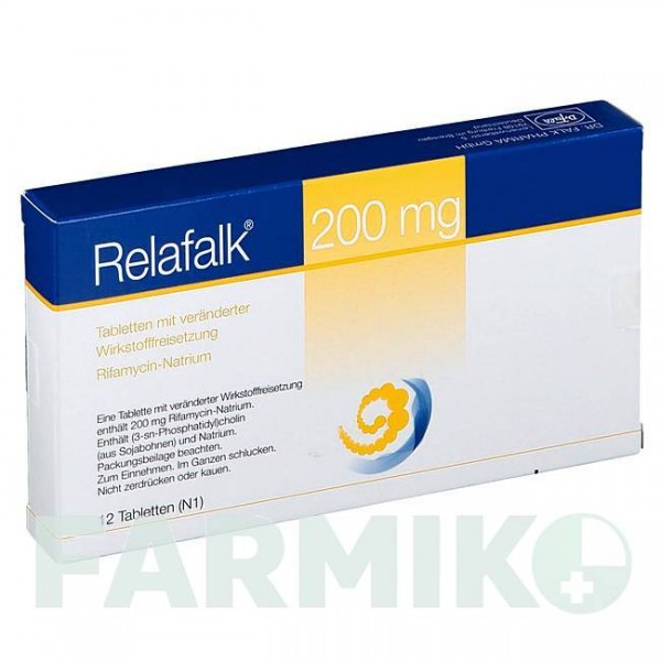 РЕЛАФАЛЬК (RELAFALK) 200 мг таблетки 12 шт - Рифамицин DR.FALK PHARMA