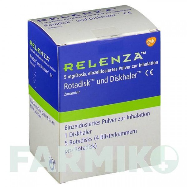 РЕЛЕНЗА (RELENZA) порошок 5x4 шт - Занамівір GLAXOSMITHKLINE