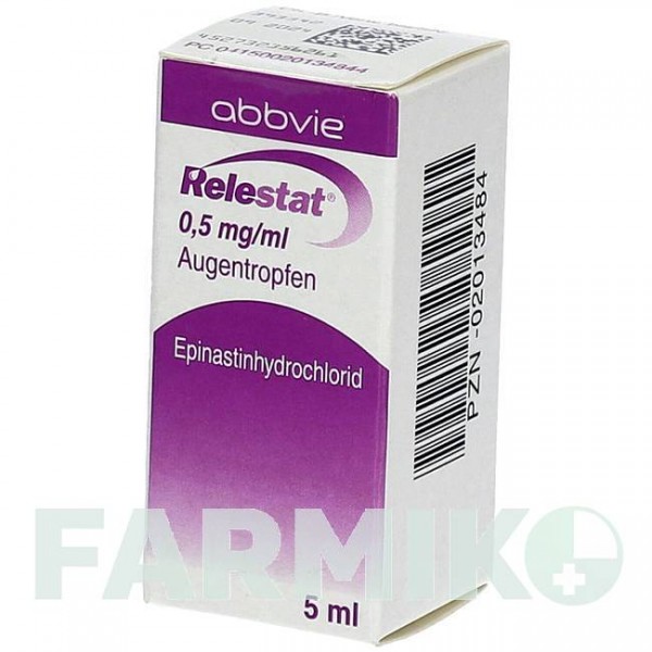РЕЛЕСТАТ (RELESTAT) 0,5 мг/мл капли 5 мл - Эпинастин ABBVIE