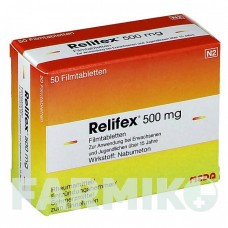 РЕЛИФЕКС (RELIFEX) 500 мг таблетки 50 шт - Набуметон MEDA PHARMA