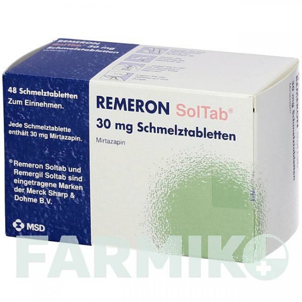 РЕМЕРОН (REMERON) 30 мг таблетки 48 шт - Миртазапин KOHLPHARMA
