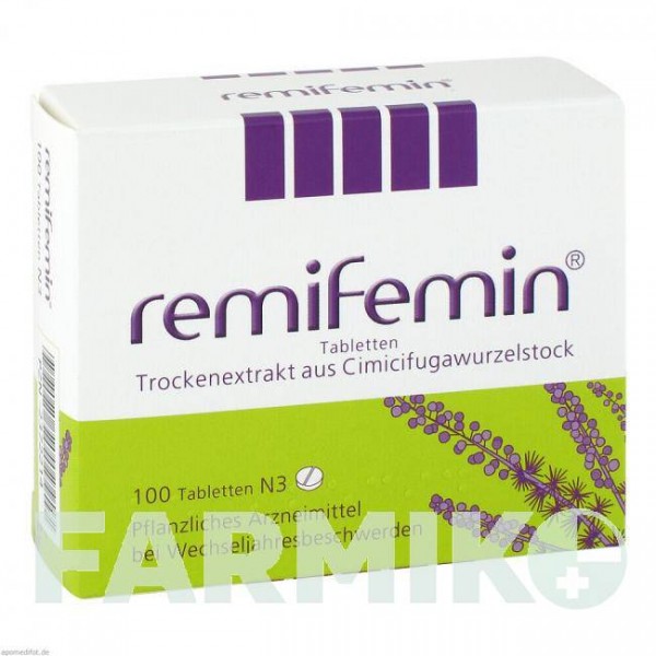 РЕМІФЕМІН (REMIFEMIN) таблетки 100 шт - Кореневище циміцифуги MEDICE PUTTER