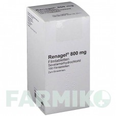 РЕНАГЕЛЬ (RENAGEL) 800 мг таблетки 180 шт - Севеламер ABACUS MEDICINE
