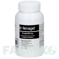РЕНАГЕЛЬ (RENAGEL) 800 мг таблетки 180 шт - Севеламер MEDICOPHARM